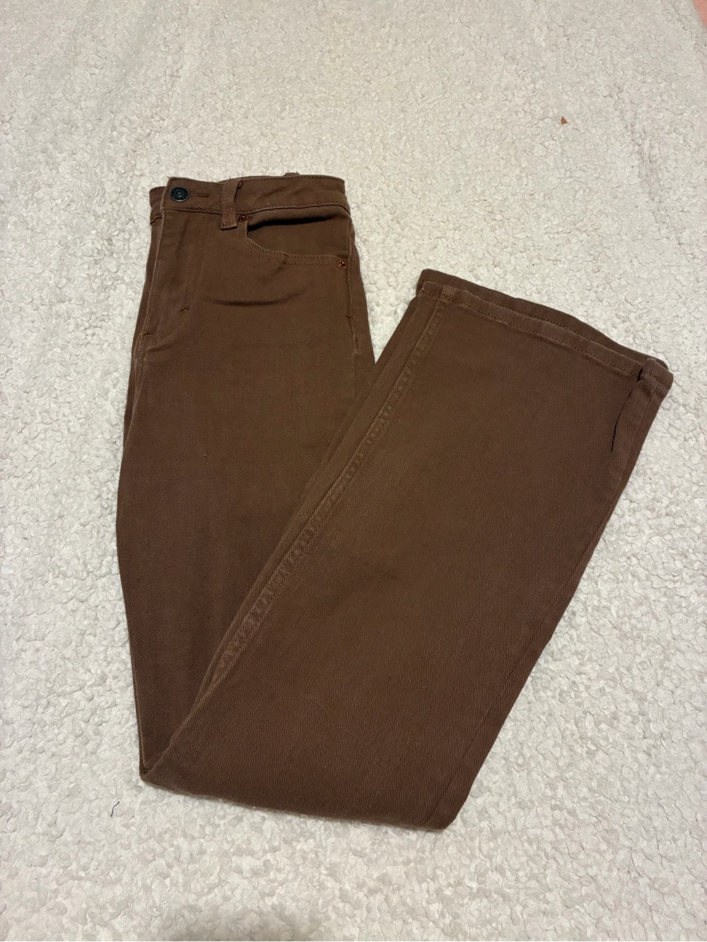 Motel Rocks Brown Flare Denim